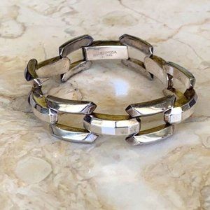 1920’s?Deco Primosa 835 Silver Link Bracelet